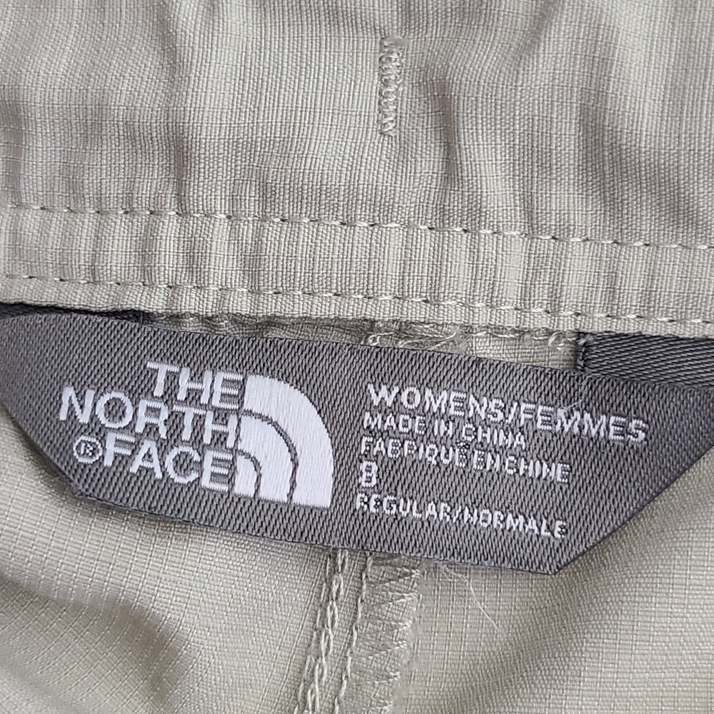 The North Face women's cream lightweight Convertible hem hiking shorts Sz 8 - Picture 8 of 10